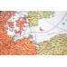 Nástěnná mapa EVROPA ŽELEZNIČNÍ